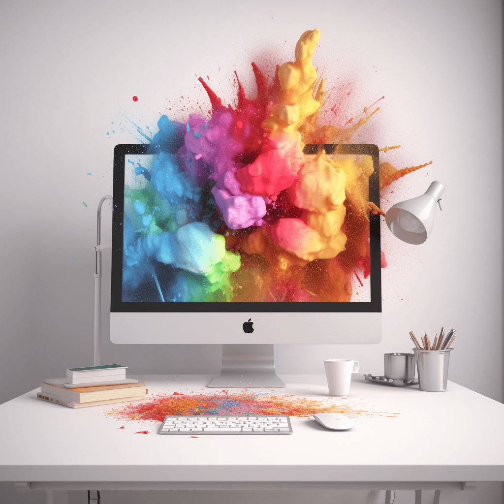 Een blik op webdesigntrends met de focus op heldere kleuren.