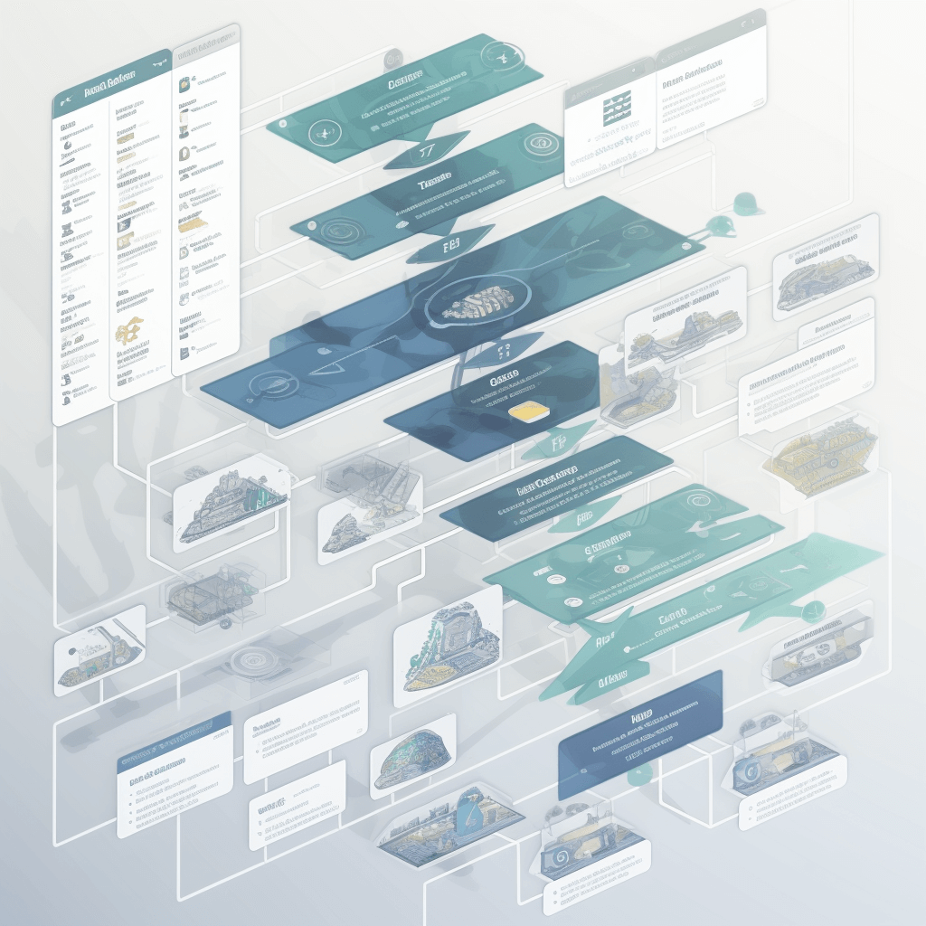 Visual representation of interconnected website pages, enhancing user experience and SEO.