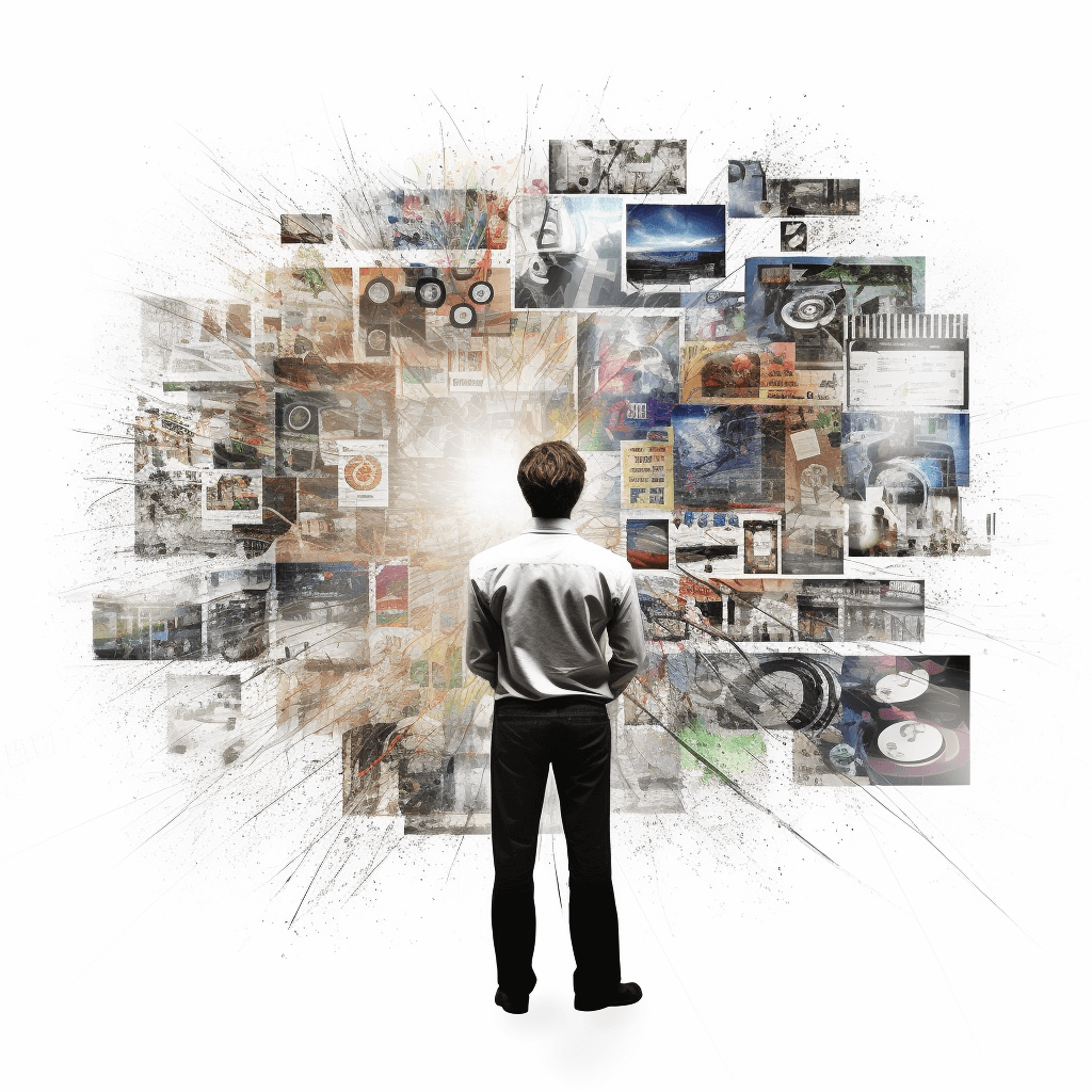 Voor een afbeelding van een man die op een desktopcomputer werkt: "Man die op een desktopcomputer zoekt op het World Wide Web