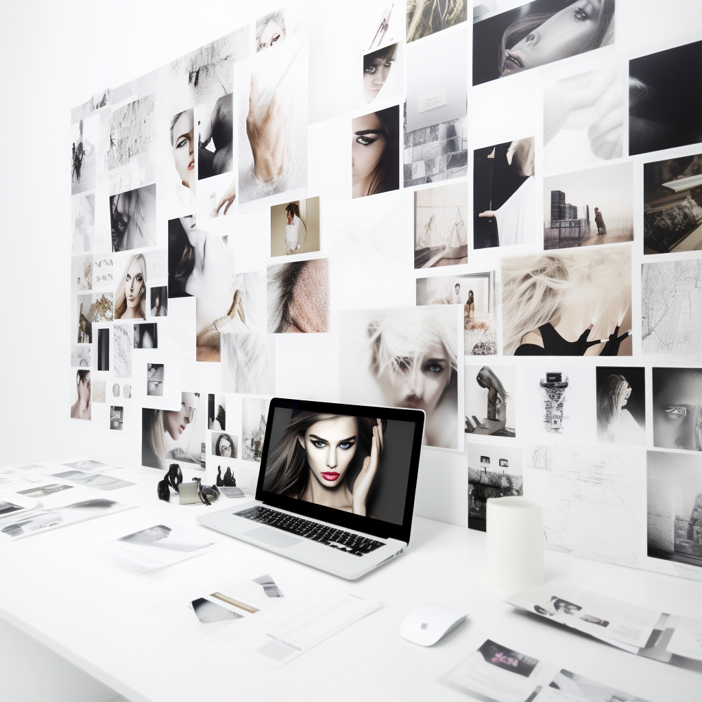 Grote Website Collage op Witte Achtergrond in 2K Resolutie