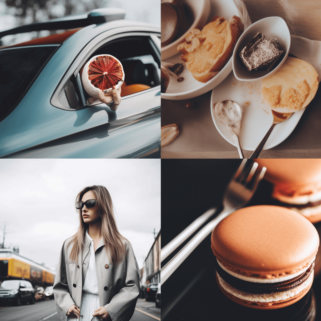 Esthetic Marketing Blog Stock Photos Collage for Woman and Beauty, Travel, Cooking