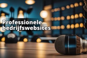 De afbeelding moet een voorbeeld tonen van een aantrekkelijke en professionele MKB-website.